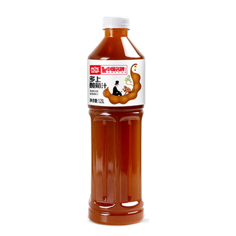 酸角汁果味饮料云南特产经典老牌子多上果汁饮品1.25升x4瓶装整箱