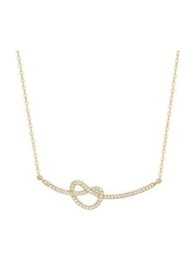 【自营】HEFANG Jewelry/何方珠宝爱心碱水结锁骨链 精致简约吸睛