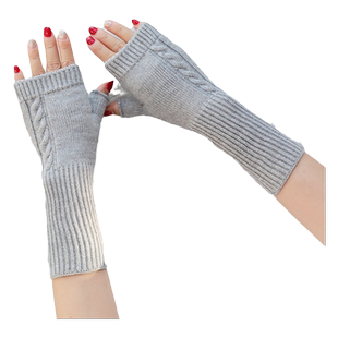 针织袖套手臂套毛衣胳膊套短款护加厚手套韩版百搭保暖毛线假袖子