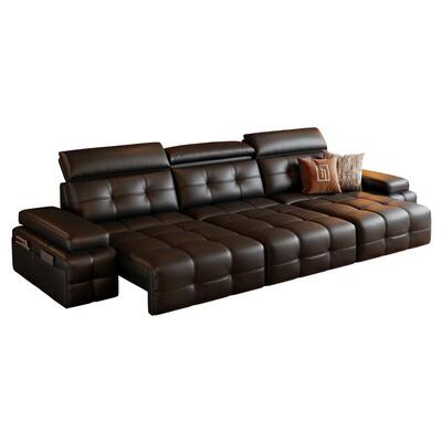 法莎蒂劳伦斯真皮沙发床