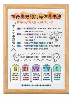 提高学习效率好习惯相框摆台