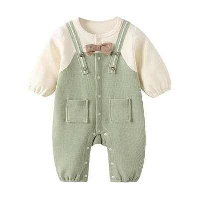 modomoma男宝长袖连体爬服