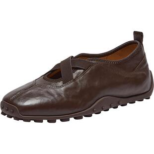 Bata羊皮书芭蕾舞玛丽珍2026春商场新款羊皮豆豆底单鞋ABI22AA6