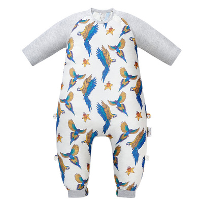 婴儿双层四层分腿睡袋