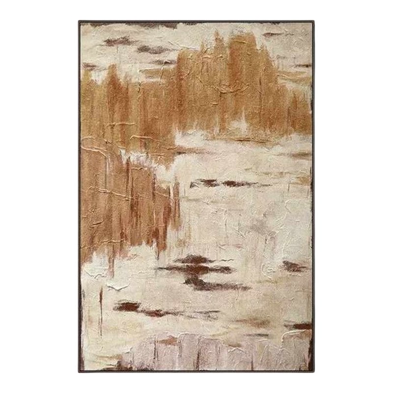 法式侘寂中古抽象客厅装饰画