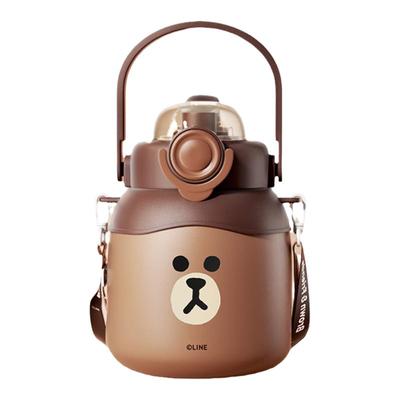 LINE儿童保温杯大容量水杯上学专用吸管杯保冷男女生新款316L杯子