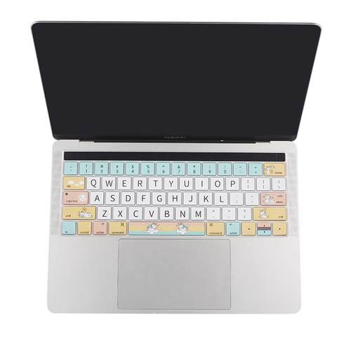 适用苹果macbook电脑键盘膜air13笔记本pro16英寸touchbar超薄mac12保护卡通14创意可爱13.3贴膜m1全覆盖15