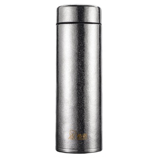 希诺钛杯纯钛保温杯男女士带茶隔泡茶杯家用高颜值高档杯子礼盒装