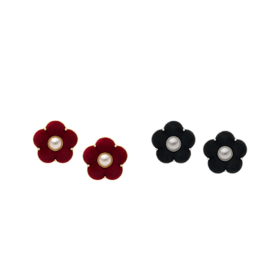 Oups！新品S925银百搭玫瑰花耳饰