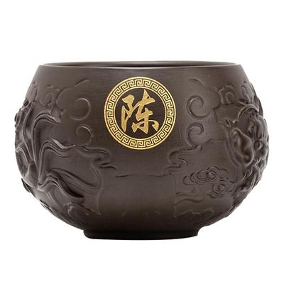 新款姓氏个人专用主人杯家用紫砂茶杯喝茶男士功夫杯刻字定制杯子