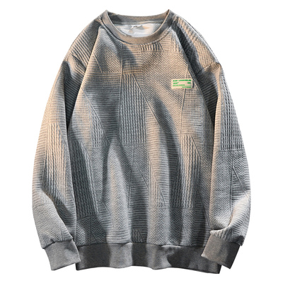 原创自制3d立体压花卫衣无帽