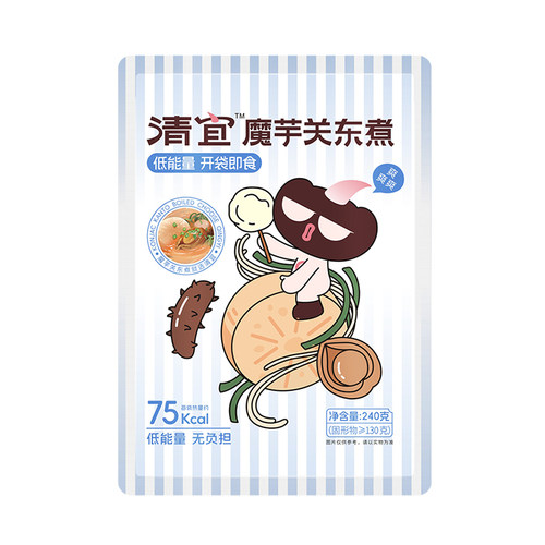 清宜魔芋关东煮速食材减0免煮脂肪即食魔芋面丝结肥代餐零主食品