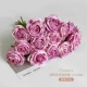 2 букета [14 цветов] темно-розовые розы [случайно отправленные духи]