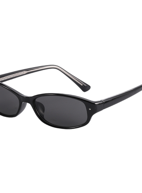 法式老钱风窄框UV400防紫外墨镜