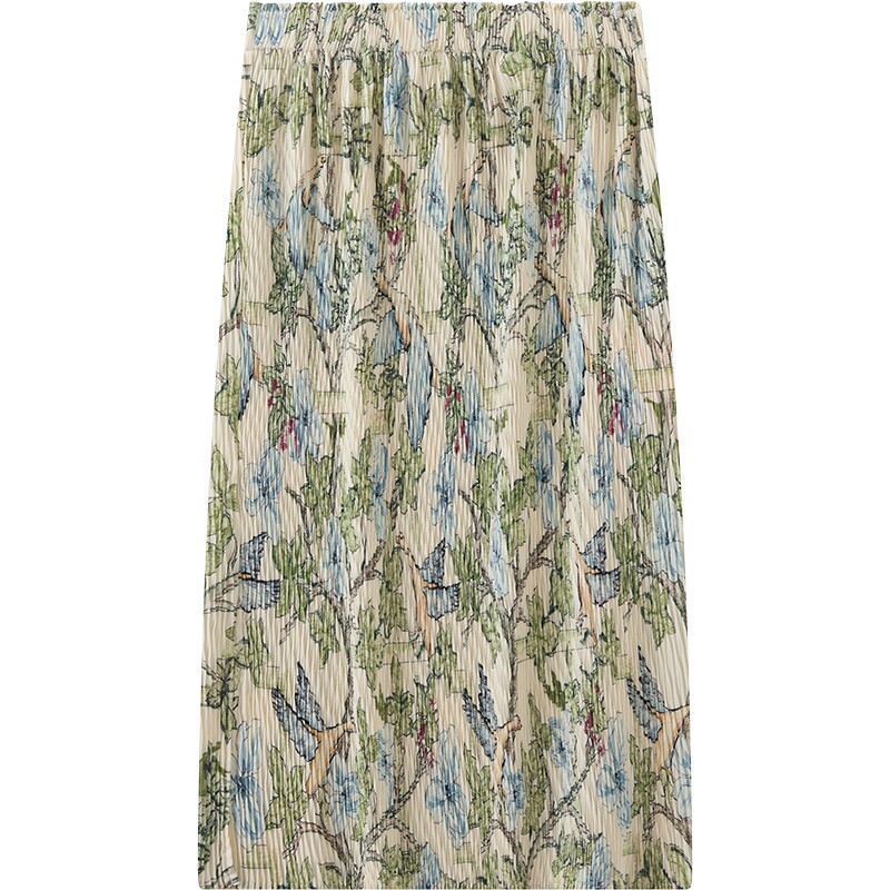 【商场同款】播26夏新品H型半身裙女印花直筒裙BDT2BD1978