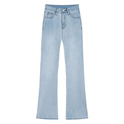 专治腿粗，修容腿型的微喇牛仔裤