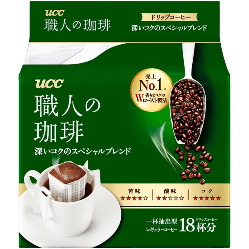 【自营】UCC悠诗诗职人滴滤式咖啡粉美式挂耳112g速溶深厚浓郁
