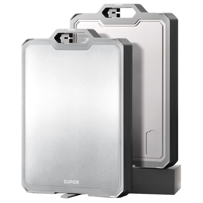 苏泊尔菜板抗菌防霉家用不锈钢双面刀粘板案板切菜板厨房专用砧板