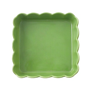 6英寸四方陶瓷波点甜品碗 网红创意沙拉小吃深盘面包蛋糕模具烤碗