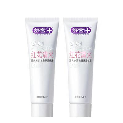 舒客红花清火护龈草本牙膏