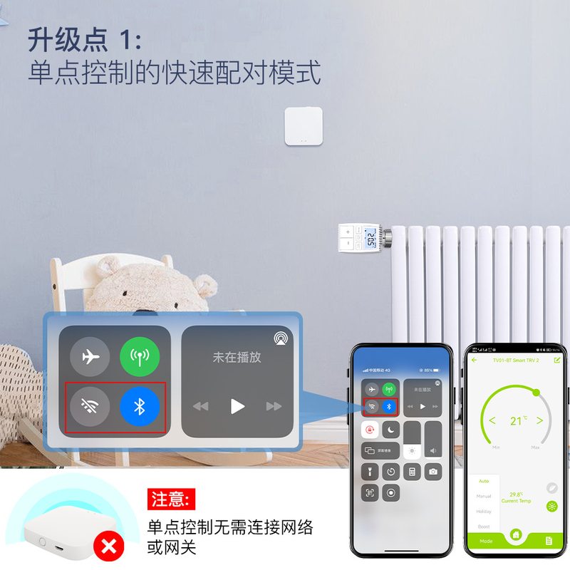 涂鸦zigbee智能家居暖气片阀门app语音定时恒温温控智能开关
