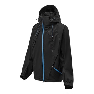 Adidas/阿迪达斯正品撞色拉链连帽长袖夹克经典男夹克外套KR0413