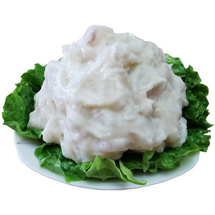 鲁享新鲜手工墨鱼滑400g 目鱼滑火锅食材海鲜豆捞丸子火锅店常用