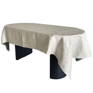 氛围感立体提花桌布轻奢高级感莉吉亚法风式复古高端防水餐桌盖布