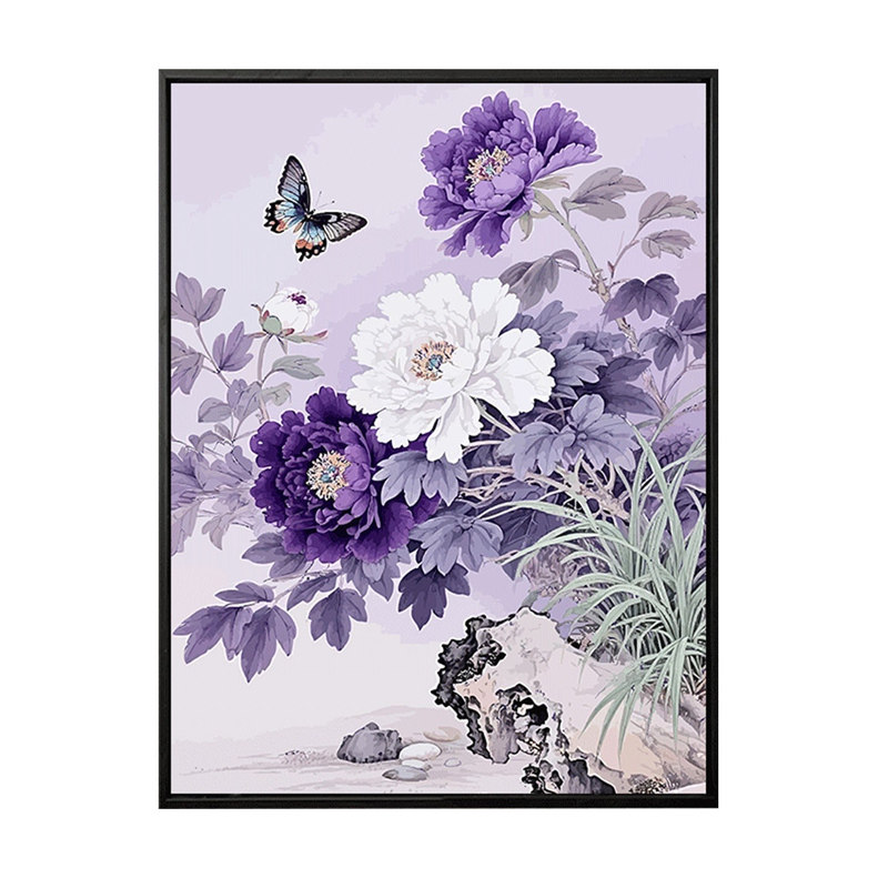 中国风高品质牡丹数字油画装饰画