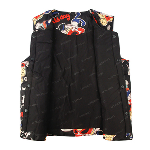 灵机一动儿童羽绒马甲男女童轻薄内胆马夹校服神器国潮风保暖背心