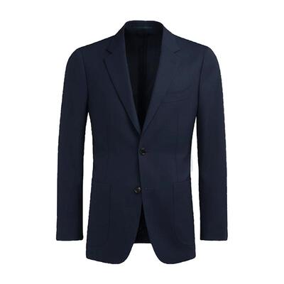 Suitsupply藏青色羊毛易打理西服