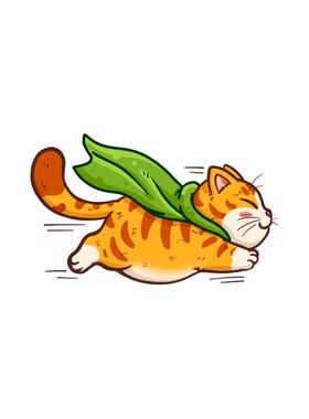 招吉猫每天都很幸运猫咪静电贴
