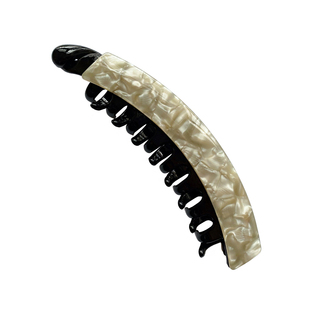 日韩新款多发量大号香蕉夹竖夹后脑勺马尾夹发夹防滑豹纹法式扭夹