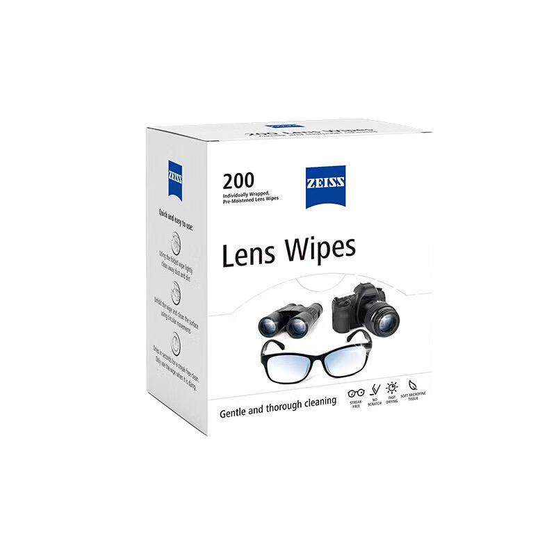 Zeiss德国蔡司镜头擦镜纸60片镜头纸眼镜纸湿纸巾手机屏幕清洁纸200片除菌一次性清洁湿巾