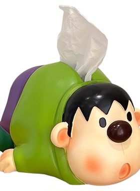 胖虎纸巾盒创意卡通可爱