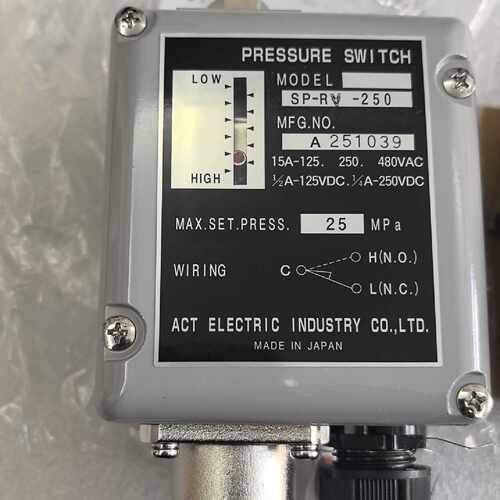 act压力开关sp-RV-250全新包装  全新原装正品需要