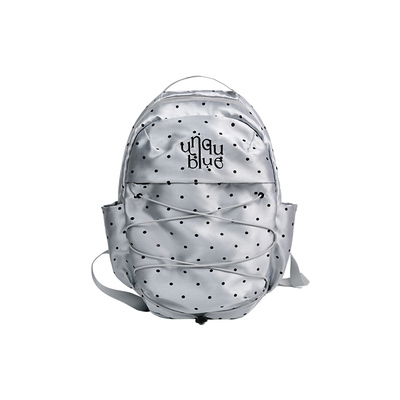 少女心选波点氛围感双肩包逛街包