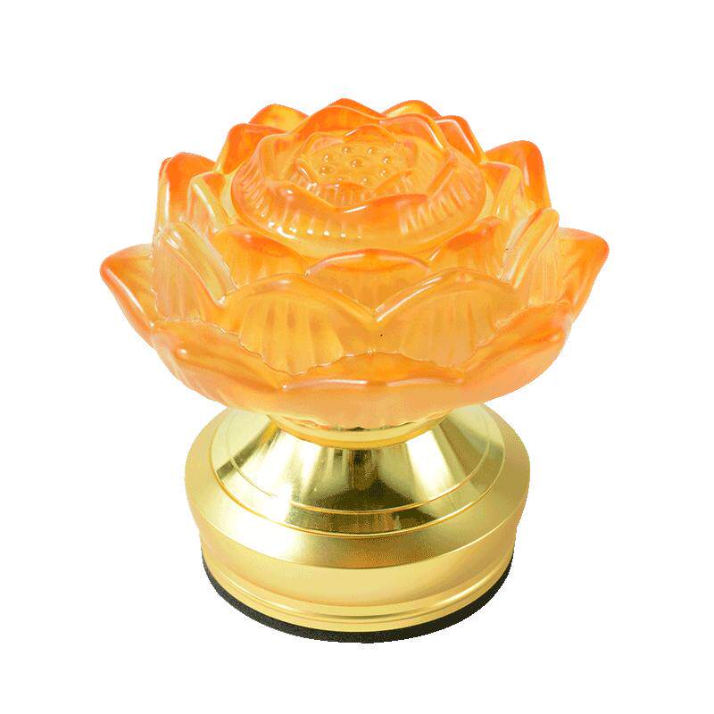 藏老喵电子酥油灯七彩莲花灯供灯