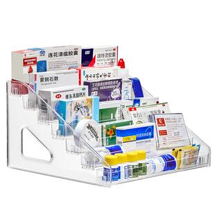 药箱家庭装大容量桌面便携透明急救试剂盒多层儿童防疫药物收纳盒