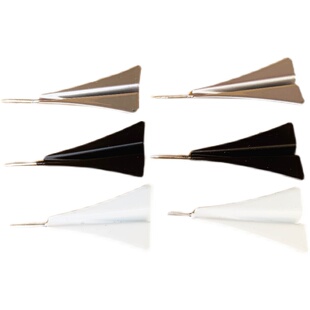 6个 三色纸飞机软木图钉 创意照片墙装饰图钉 ins立体飞机工字钉