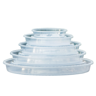 花盆托盘塑料加厚圆形树脂水垫加深透气底托透明底座接水盘