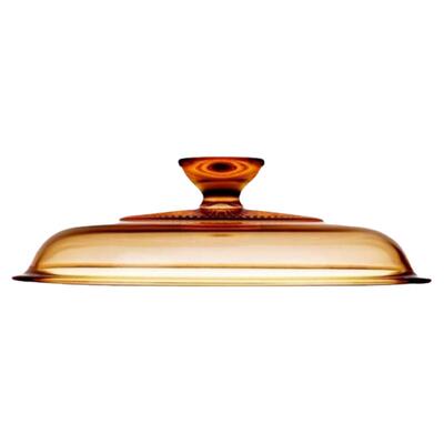 原装康宁锅盖茶色玻璃透明耐高温