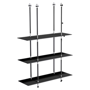 铝合金吊装吊架厨房餐厅酒吧台金属吊顶悬空式落地立柱式层板定制