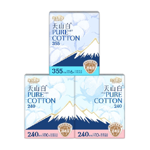 淘淘氧棉天山白消毒级卫生巾26片