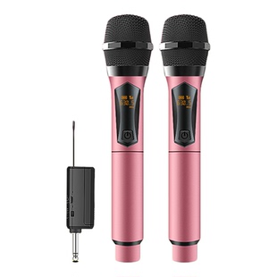 万能无线麦克风一拖二调节U段家庭KTV功放防啸叫手持K歌充电话筒