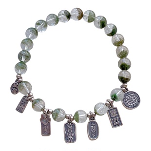 三七老银饰配件一世长安吉祥如意暴富上上签出入平安吊坠diy手链