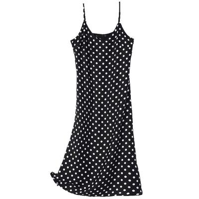 吊带连衣裙歌莉娅复古背心波点裙