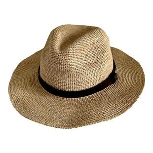 拉菲草手工编制爵士帽凉快透气感礼帽男士女士百搭款草帽日系