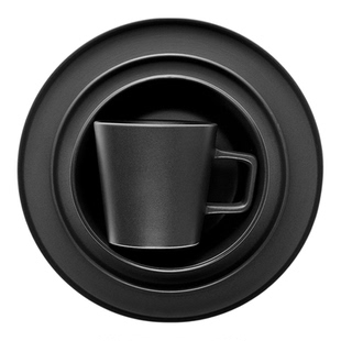 黑色哑光陶瓷餐具16头套装 Blackmatte Ceramic Dinnerware Sets