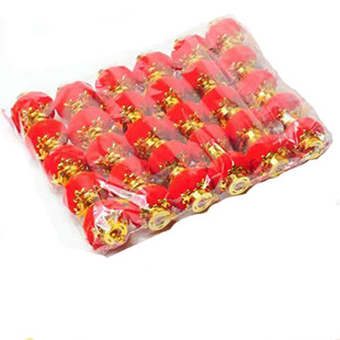 植绒小灯笼挂饰树上室内结婚灯笼客厅场景布置盆景挂件装扮小灯笼